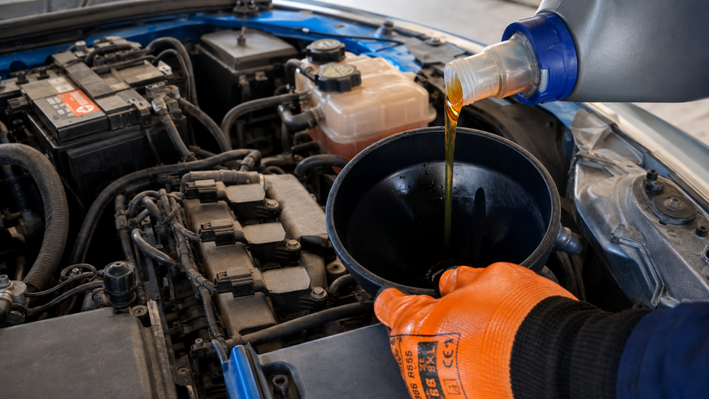 Cambio de aceite de motor en Lubricentro RG Copiapó